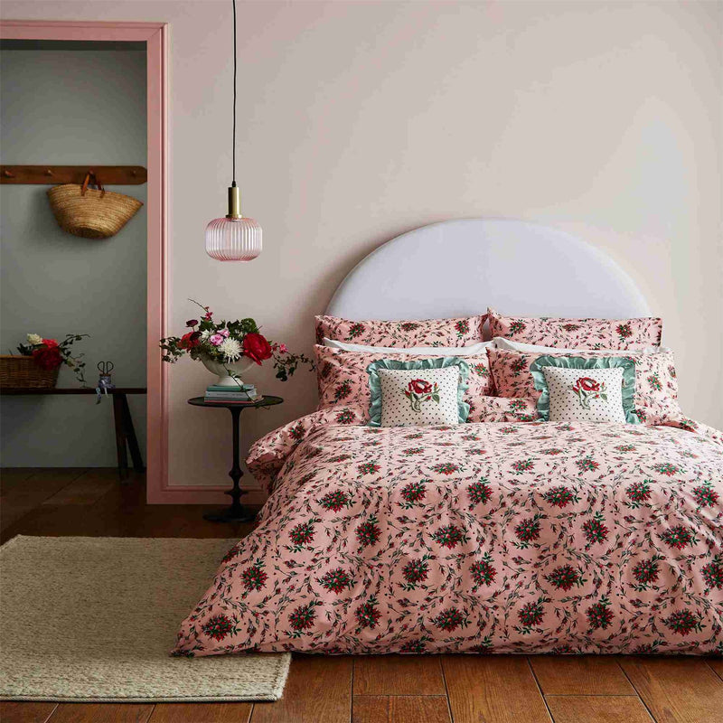 Forever Rose Cotton Bedding by Cath Kidston in Pink