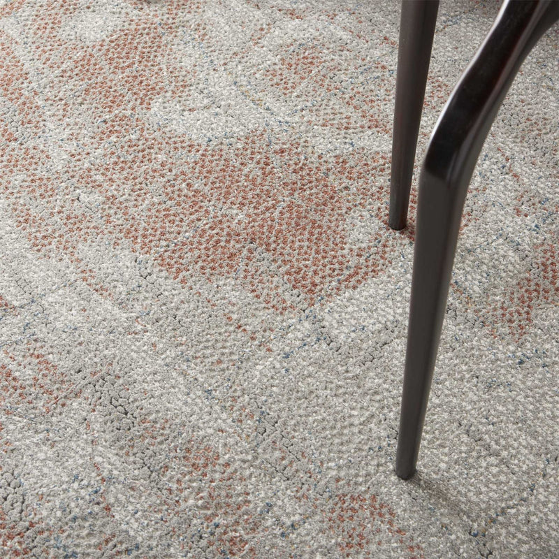 Rustic Textures RUS15 Abstract Rugs in Grey Rust