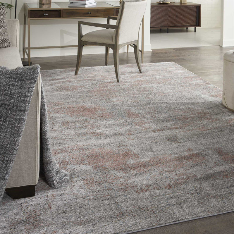 Rustic Textures RUS15 Abstract Rugs in Grey Rust
