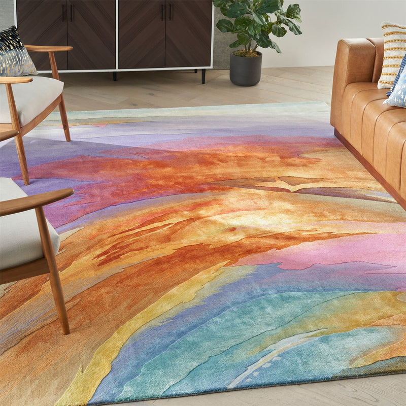 Prismatic Abstract Rugs PRS25 by Nourison in Multi