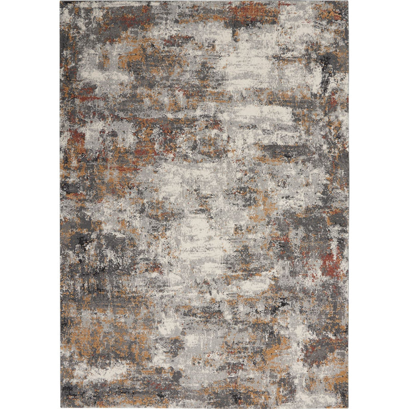 Tangra TNR03 Abstract Rug by Nourison in Grey Multicolour