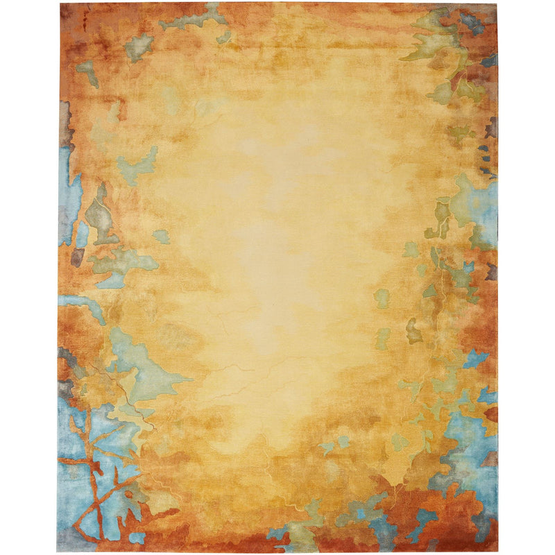 Prismatic Abstract Rugs PRS29 by Nourison in Gold Multicolour