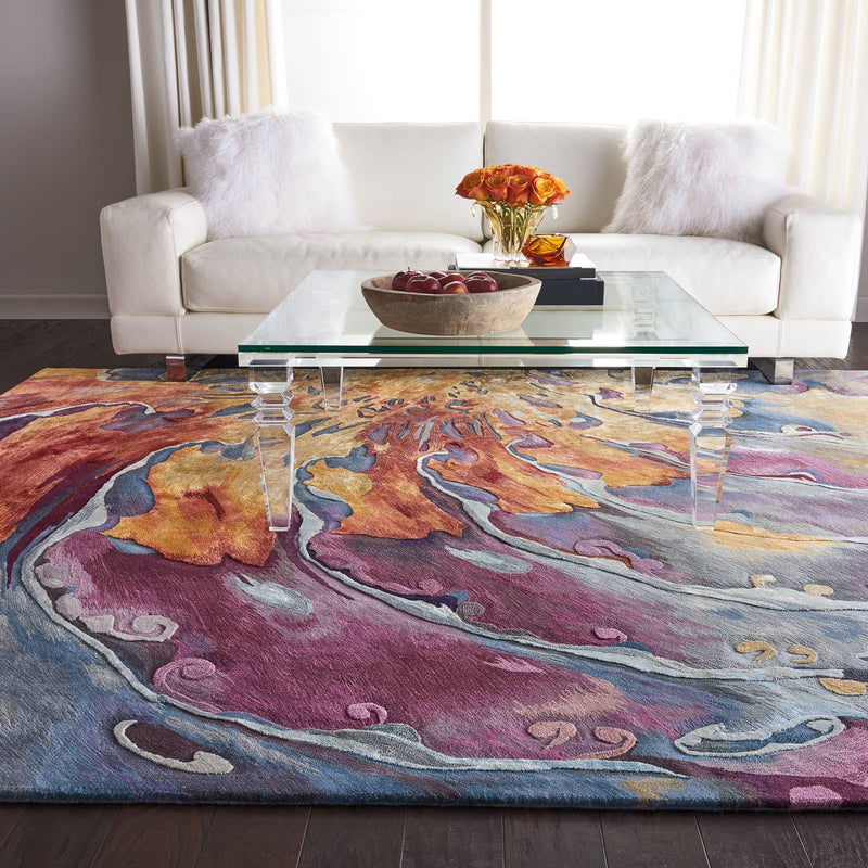 Prismatic Modern Abstract Multi-Coloured Rugs in PRS08 by Nourison