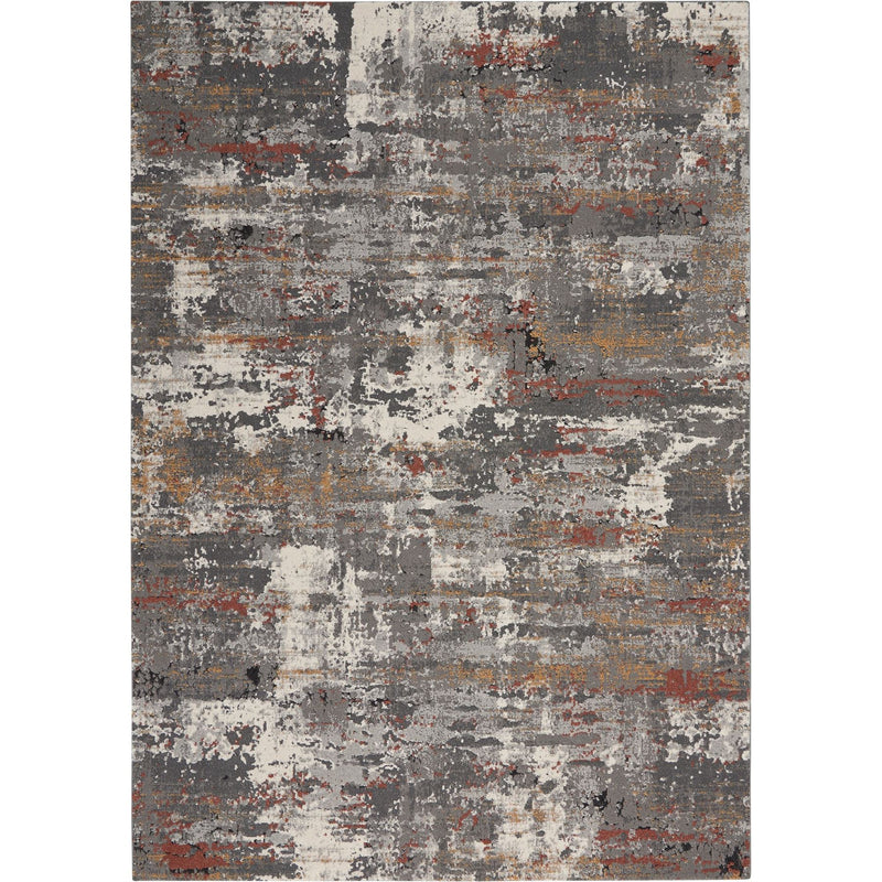 Tangra TNR02 Abstract Rug by Nourison in Grey Multicolour