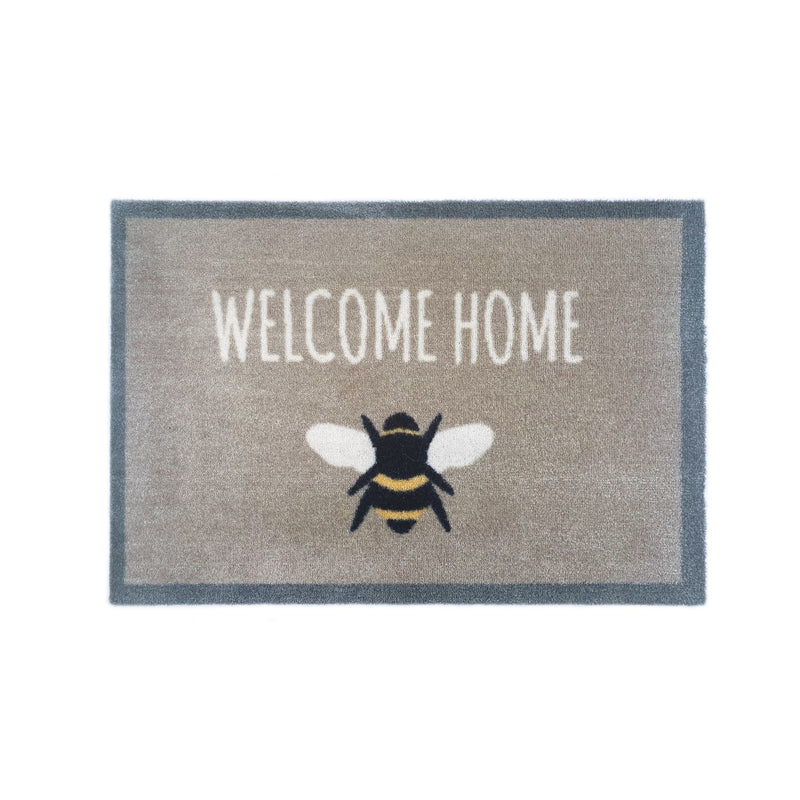 My Bee Washable Anti Slip Doormat in Grey Beige