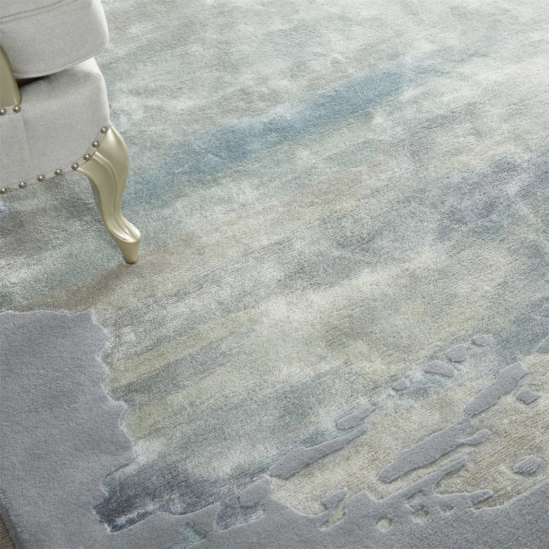 Prismatic PRS19 Abstract Rugs in SFMSL Grey Blue by Nourison