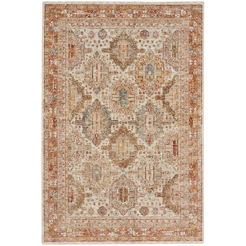 Sahar SHR01 Traditional Persian Rugs by Nourison in Ivory Multicolour