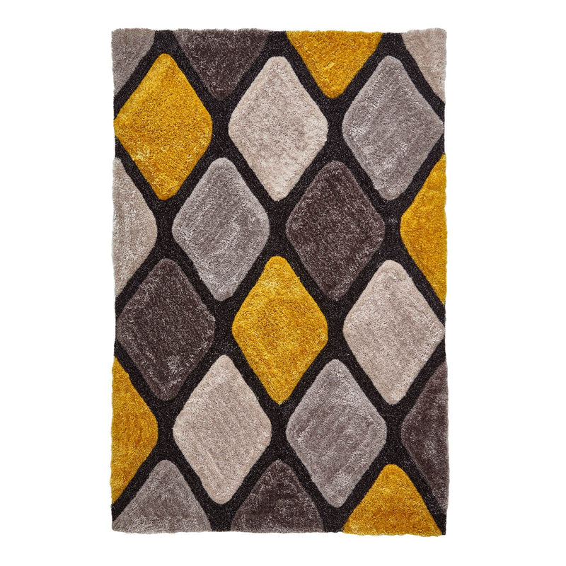 Noble House Rugs NH9247 Grey Yellow
