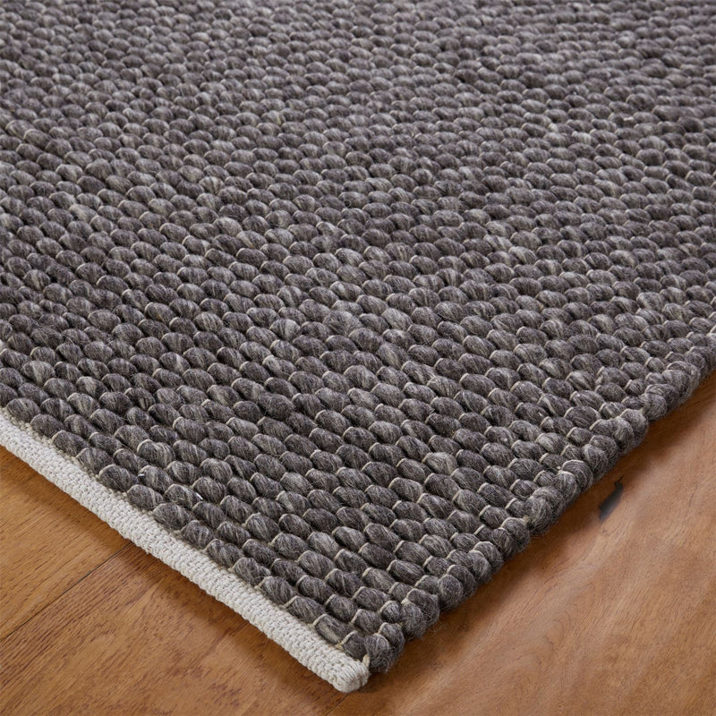 Savannah Wool Rug in Charcoal Grey
