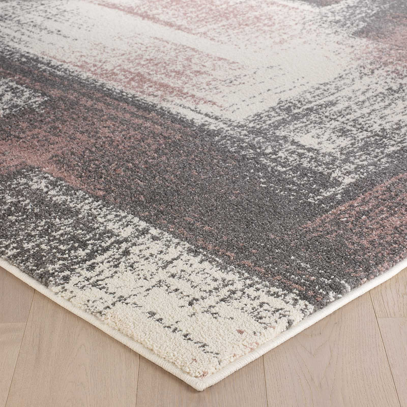 Sansa Rugs 2 S in grey and pink