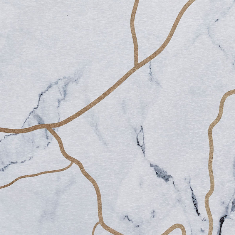Force K7281 Abstract Marble Rugs in Ivory Gold