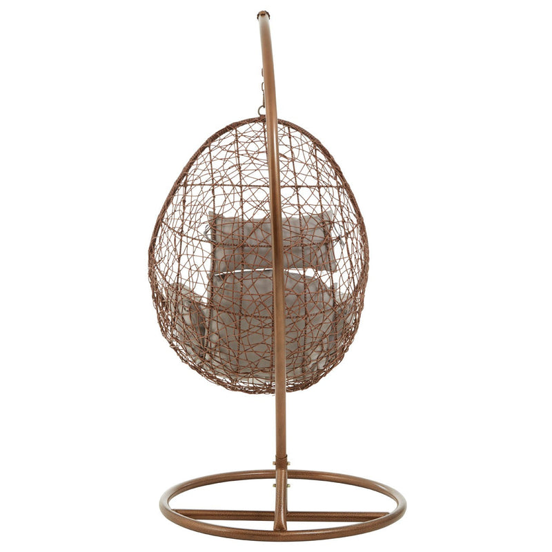 Brown Hanging Egg Chair