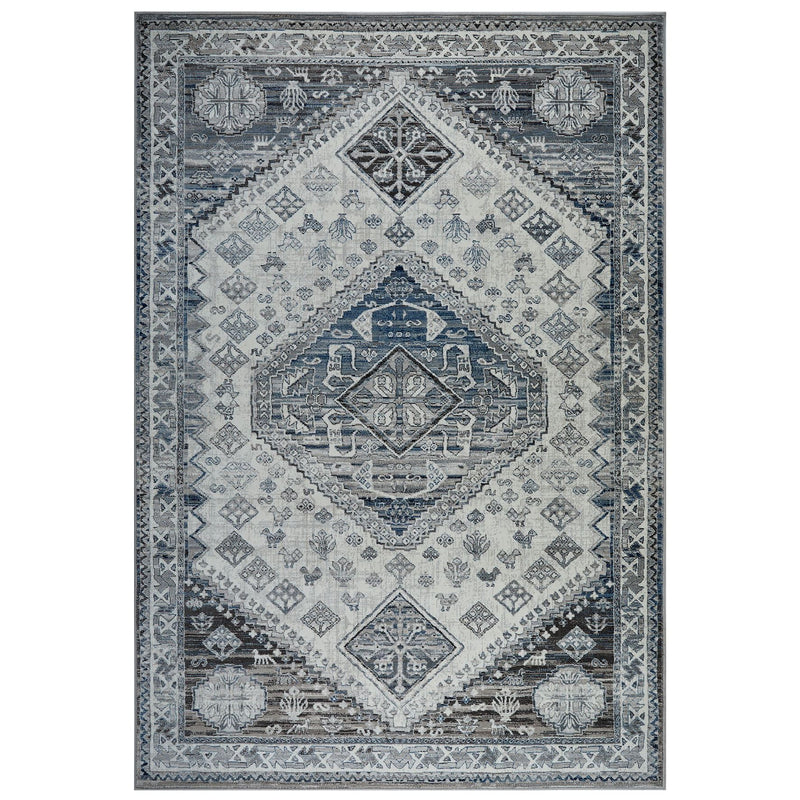 Kendra 2603 H Traditional Medallion Rugs in Blue