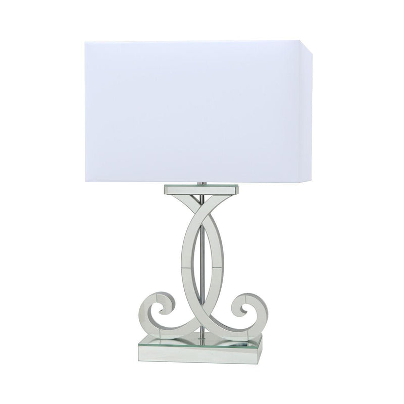 Saira Mirrored Table Lamp with Shade