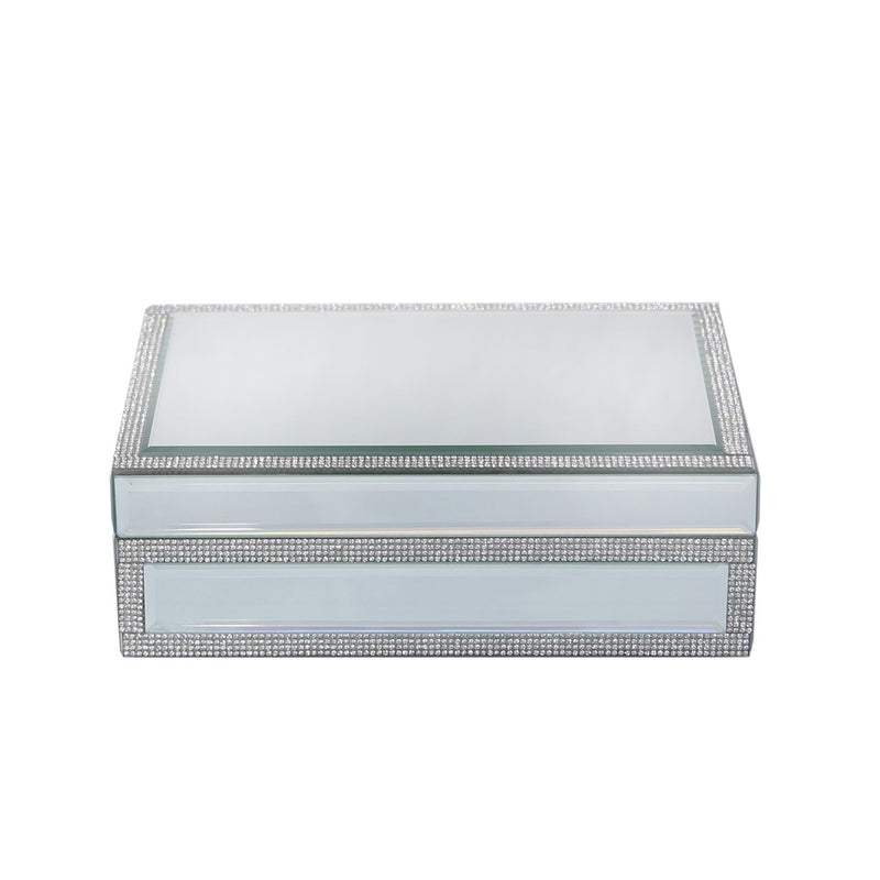 Whitney Glitz Jewellery Box in Silver Grey
