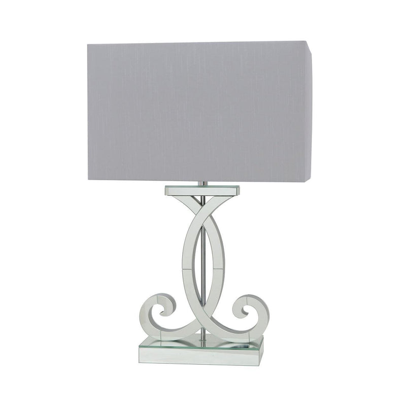 Saira Mirrored Table Lamp with Shade