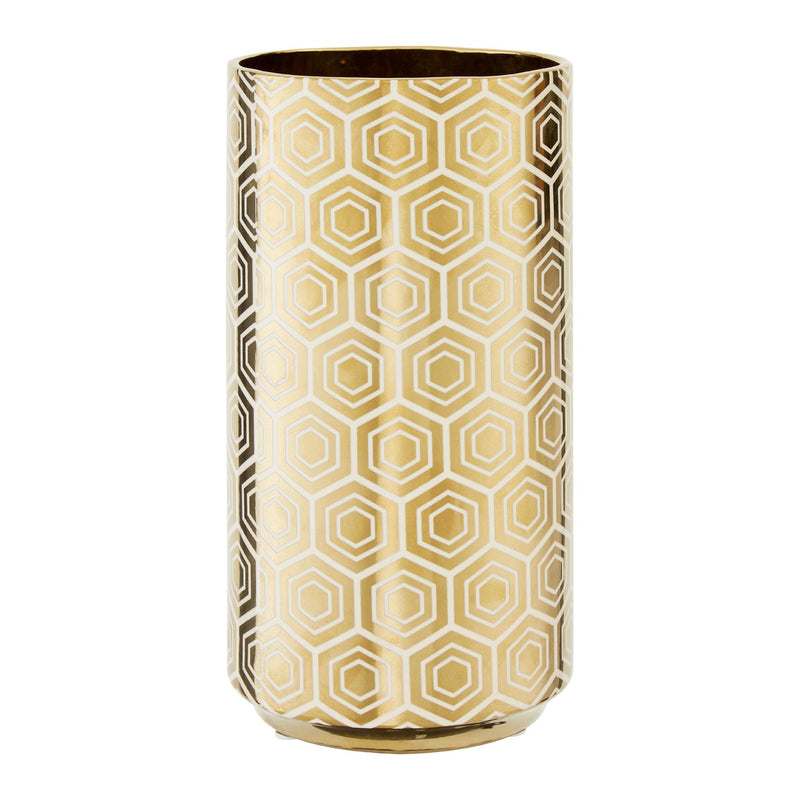 Gold Hexagon Vase