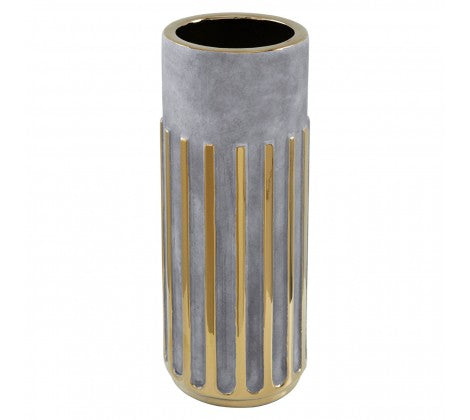 Large Gold Stripe Vase