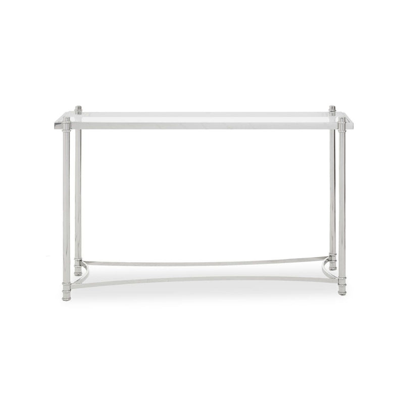 Clear Glass Console Table