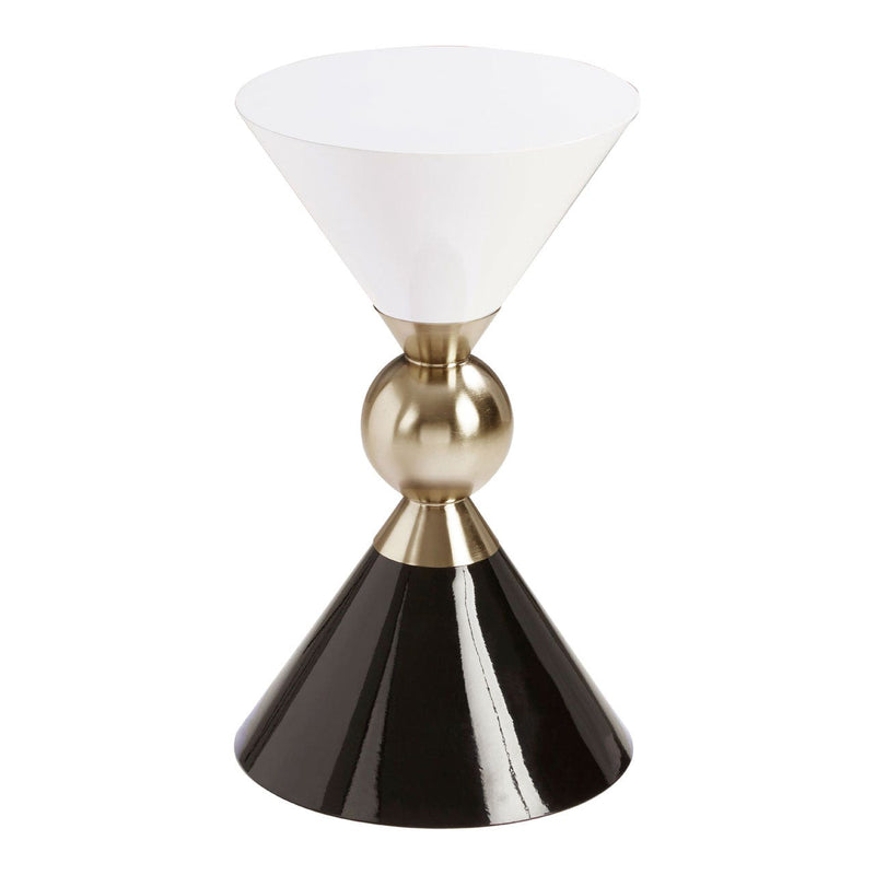 Gold And Black Martini Side Table