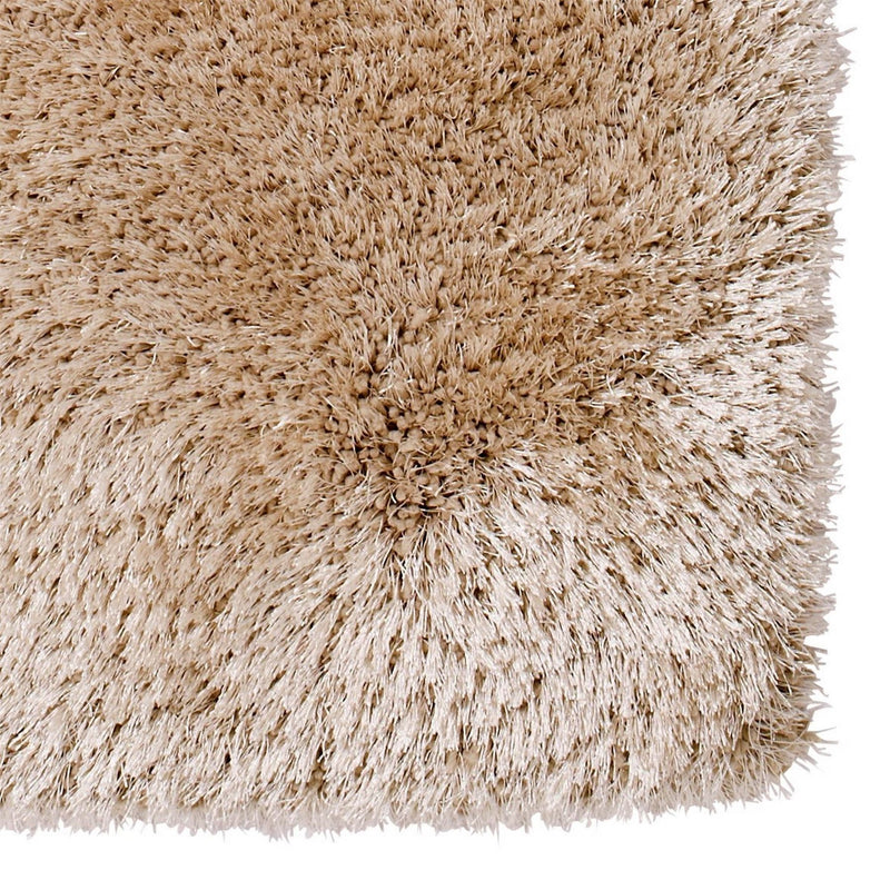 Montana Shaggy Round Circle Rugs in Beige