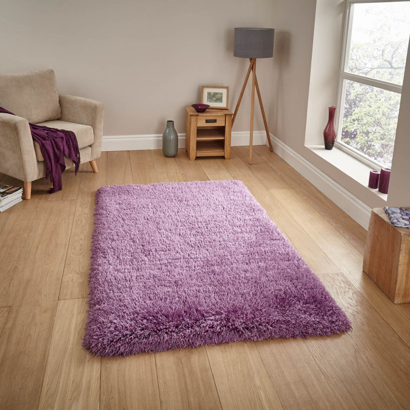 Montana Shaggy Rugs in Lilac