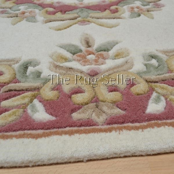 Royal Aubusson Runner rugs in Rose Cream
