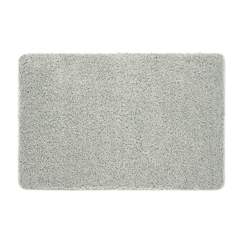 Buddy Washable Plain Rugs in Ghost Grey