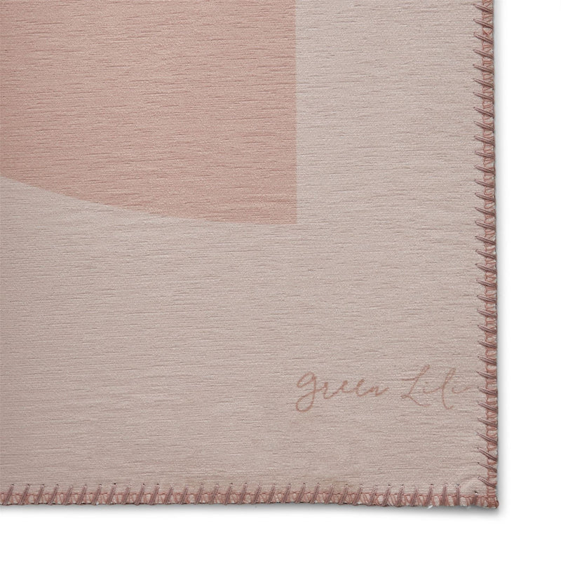 AB0157 Modern Geometric Rugs by Michelle Collins in Rose Pink