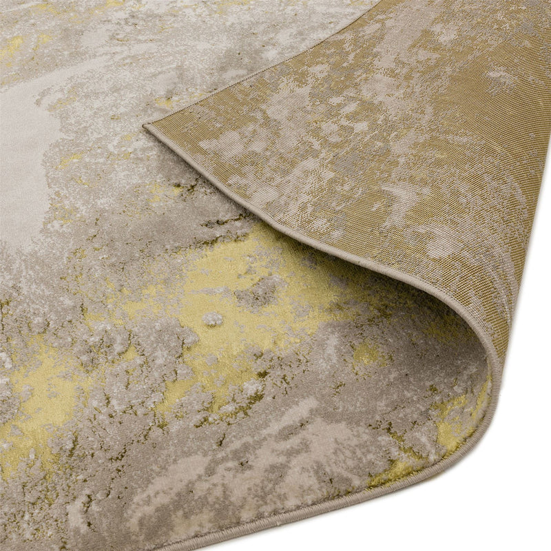 Aurora Lustre AU06 Marble Rugs in Gold Yellow