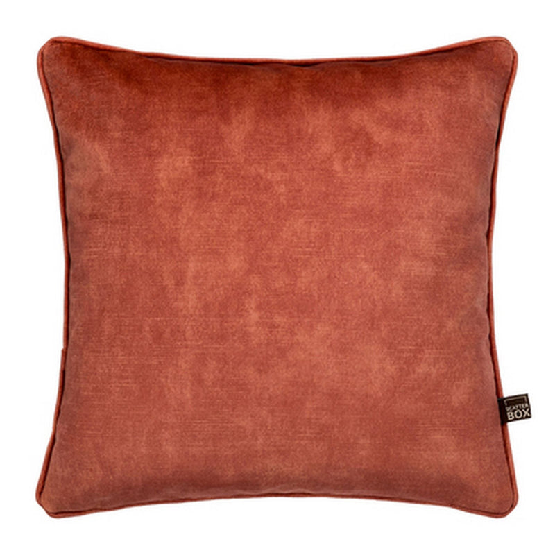 Etta Textured Velvet Cushion in Salmon Rose