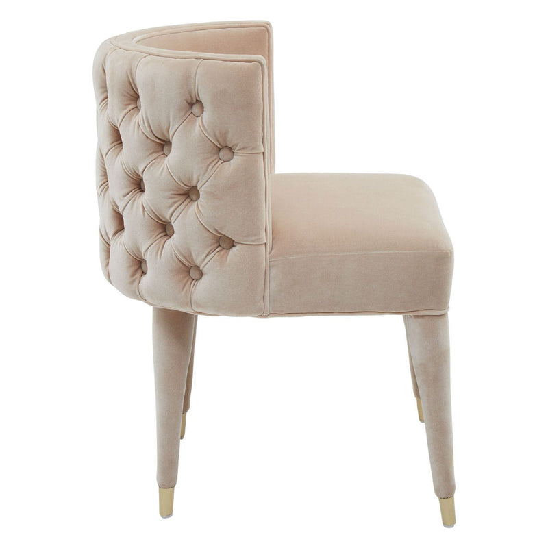 Beige Buttoned Feature Chair
