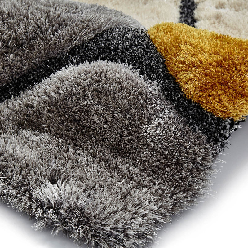 Noble House Rugs NH 5858 in Grey Yellow