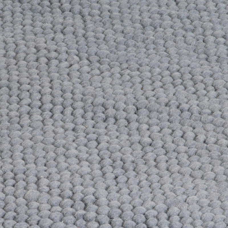 Berkeley Textured Wool Runner Rugs in Grey