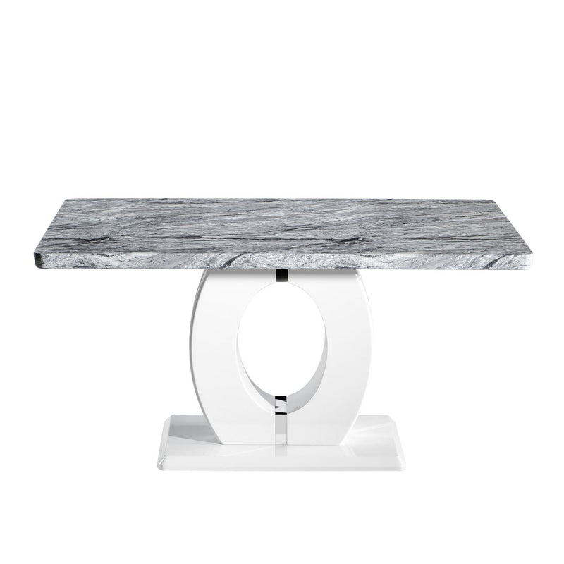 Athena Medium Marble Effect Top Dining Table