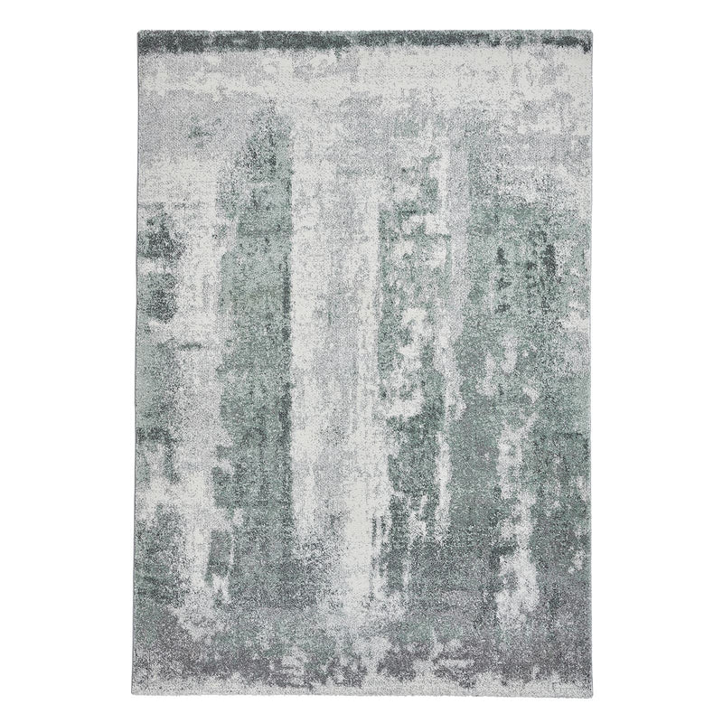 Brooklyn 8595 Modern Abstract Rugs in Ivory Green