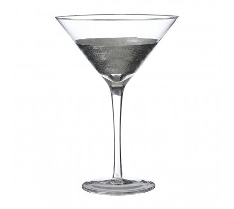Silver strip Cocktail Glasses