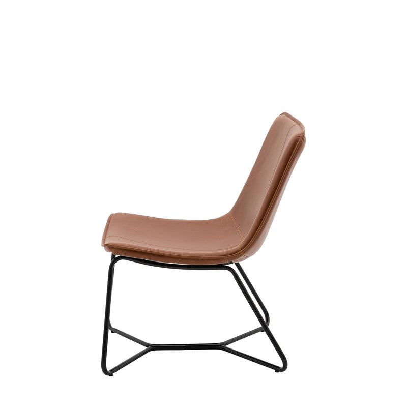 Harold Lounge Chair in Brown