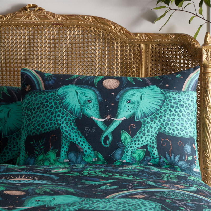 Zambezi Spotted Elephant And Hummingbird Bedding By Emma J Shipley