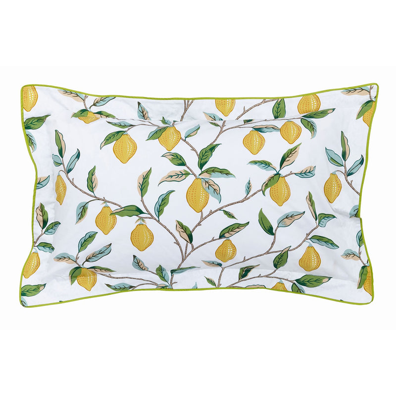 Lemon Tree Bedding by William Morris in Leaf Green