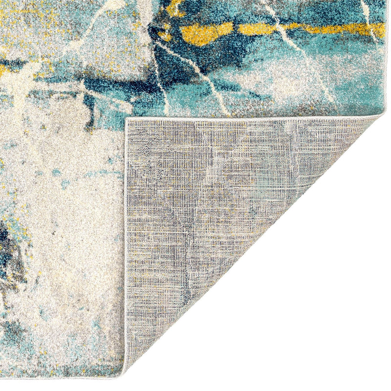 Elssa Abstract Rugs By Concept Loom ELS10 in Frost Blue