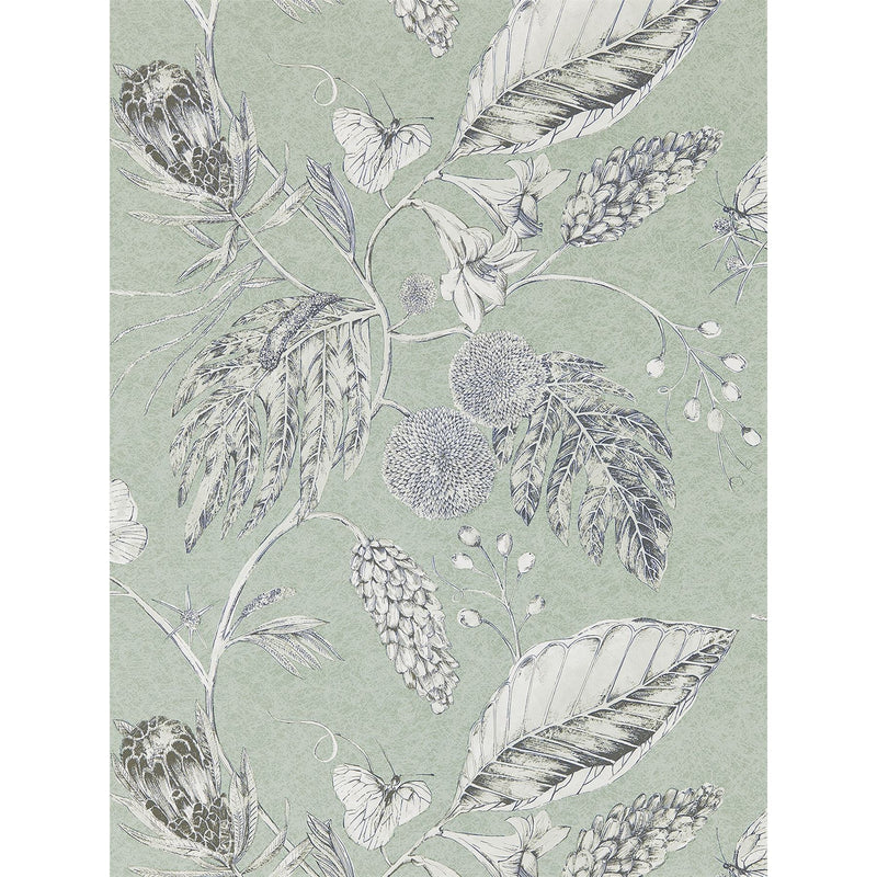 Amborella Wallpaper 111224 by Harlequin in Seaglass Green