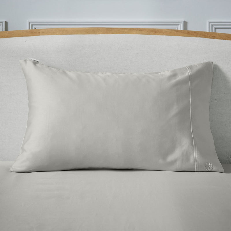 Plain Dye Cotton Bedding by Ted Baker in Silver Grey