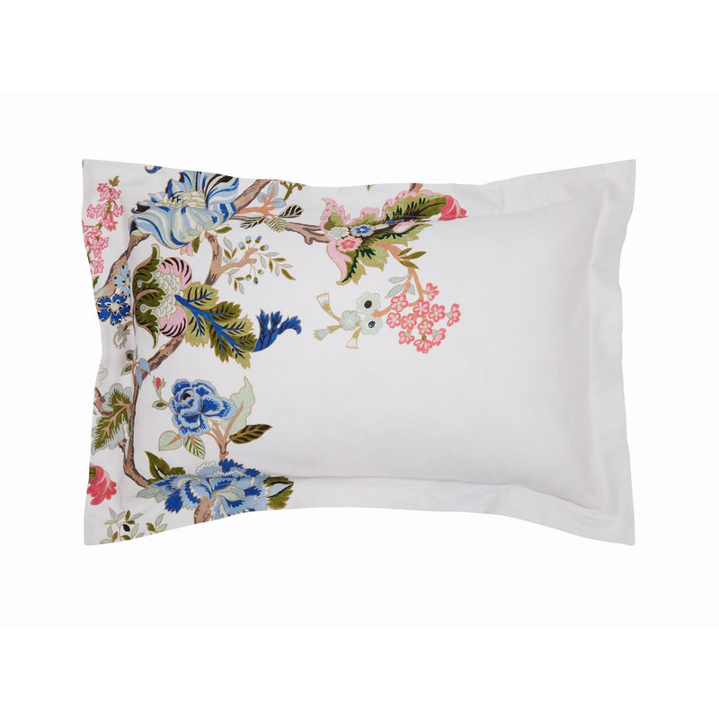 Fusang Tree Floral Bedding by Sanderson in Peacock Blue