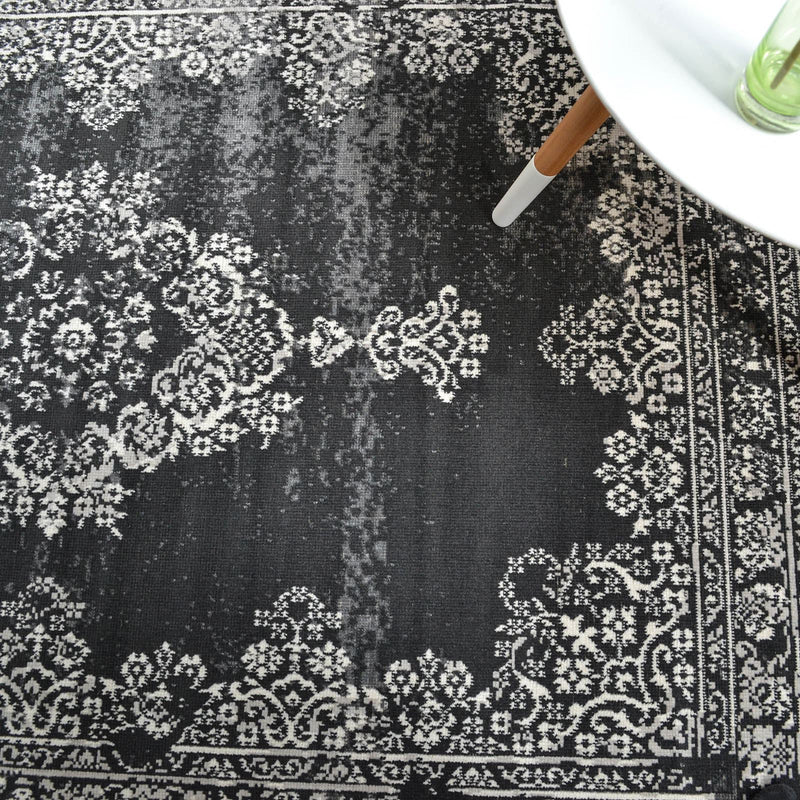 Revive Rugs RE03 in Charcoal