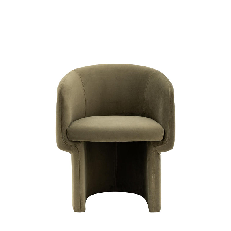 Bruges Dining Chair in Moss Green