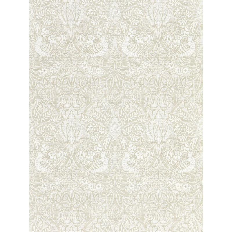 Pure Dove and Rose Wallpaper 216521 by Morris & Co in White Clover