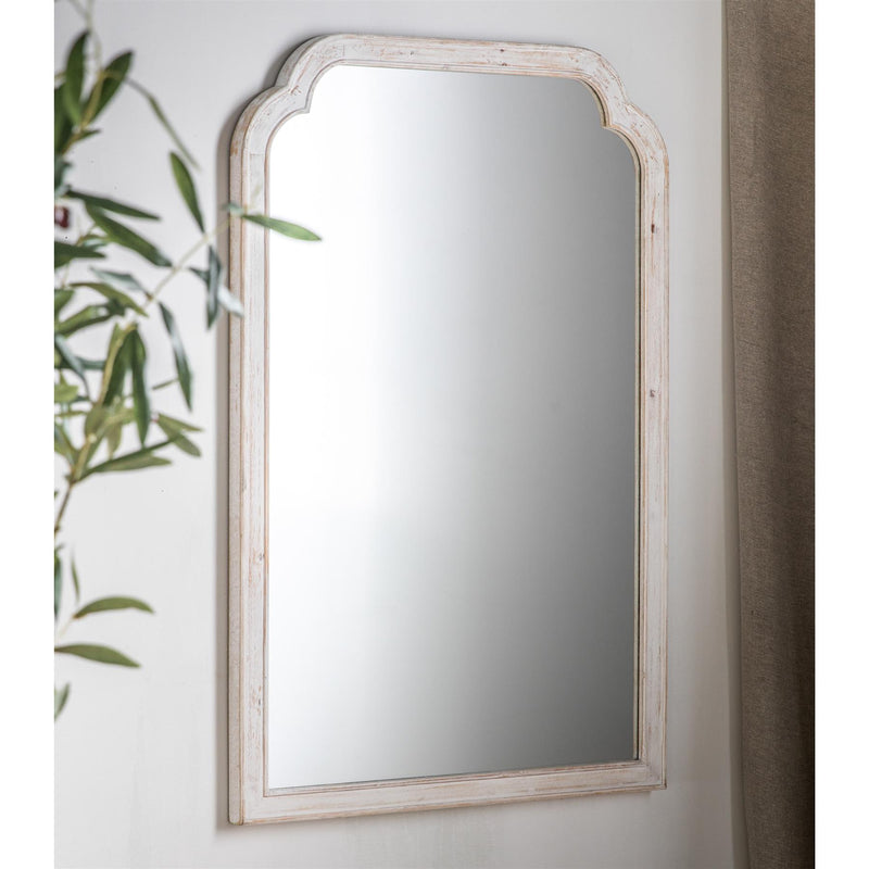 Peregrine Wood Mirror in White