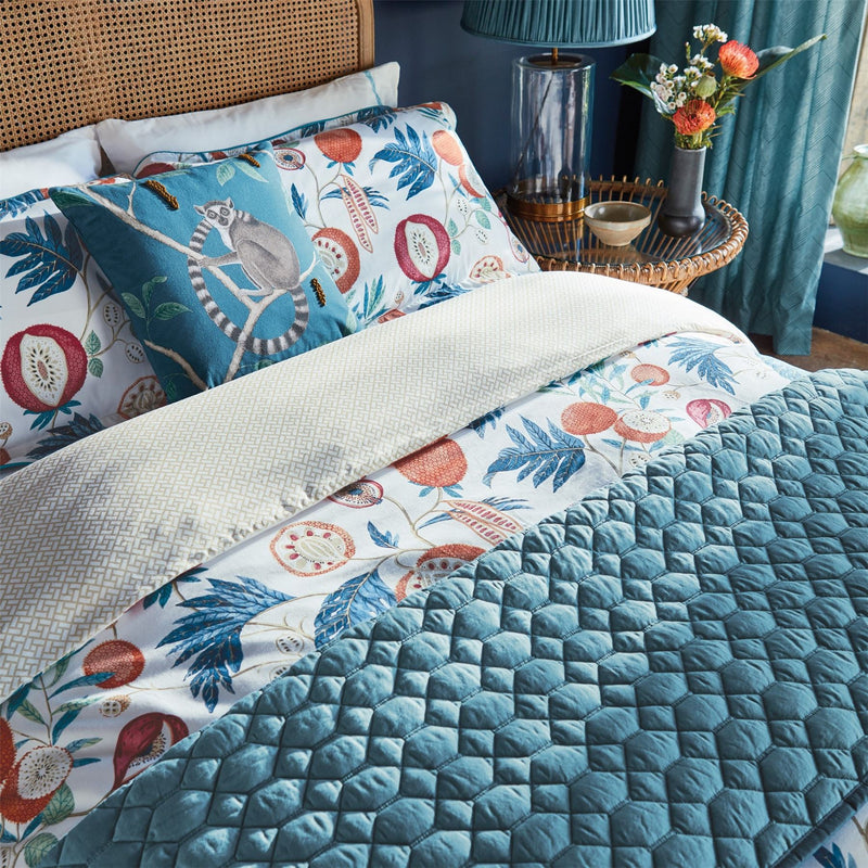 Jackfruit Designer Bedding and Pillowcase By Sanderson in Indigo