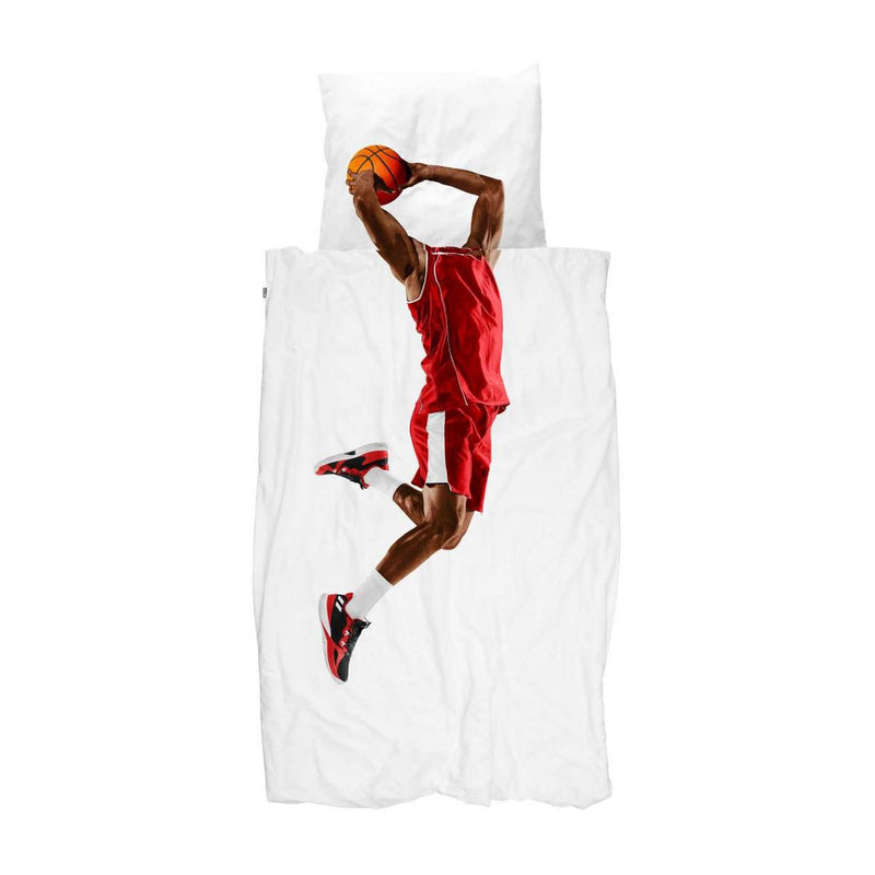Snurk Basketball Star High Jump Bedding in Red
